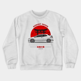 Midnight Racer White FN2 JDM Crewneck Sweatshirt